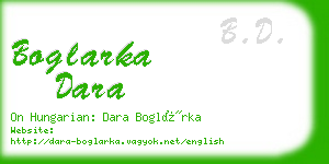 boglarka dara business card